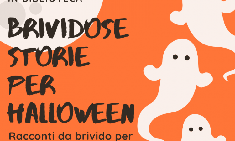 Locandina dell'iniziativa Brividose storie per Halloween 